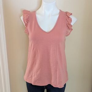 Anthropologie eri + Ali pink tank top size S